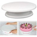 Supporto Piatto Girevole Gira Ruota Torta Rotante 28cm per Decorazione alzatina