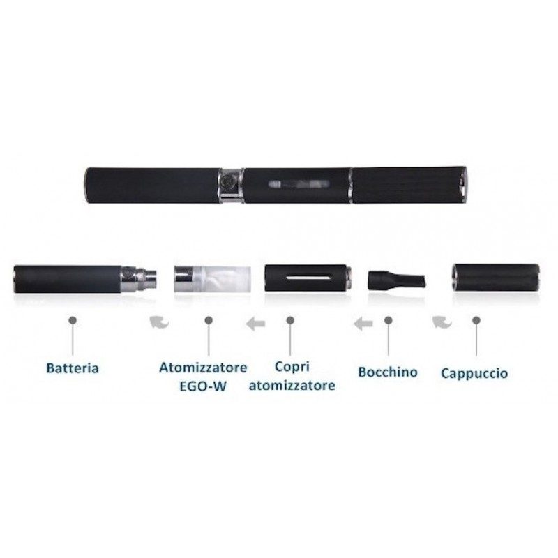 2 X sigaretta elettronica Ego-W kit completo svapo svapare fumare digitale