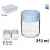 Hongu 12x Barattoli vetro per conserve vasi vasetti chiusura 350ml ...