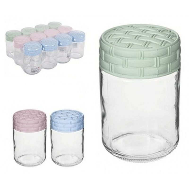 Hongu 12x Barattoli vetro per conserve vasi vasetti chiusura 500ml ...