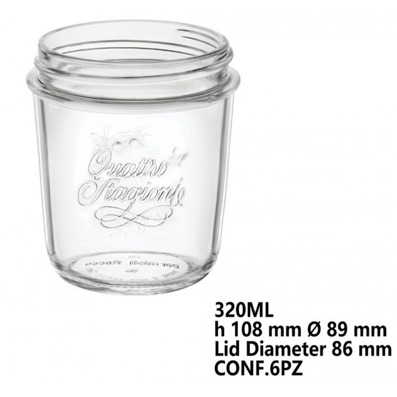 Bormioli Rocco 6 pz BARATTOLI 32CL QUATTRO STAGIONI BORMIOLI PER CO...
