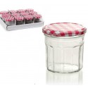 12 pz BARATTOLI VASETTI I PER CONSERVE in vetro trasparente Marmellata miele 7cm