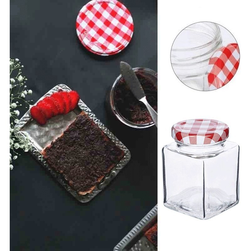 Hongu 24x BARATTOLI 100ml VASETTI I PER CONSERVE in vetro con tappi...