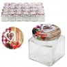 Hongu 24x BARATTOLI 60ml VASETTI PER CONSERVE in vetro tappi portac...