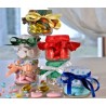 Hongu 24x BARATTOLI 60ml VASETTI PER CONSERVE in vetro tappi portac...