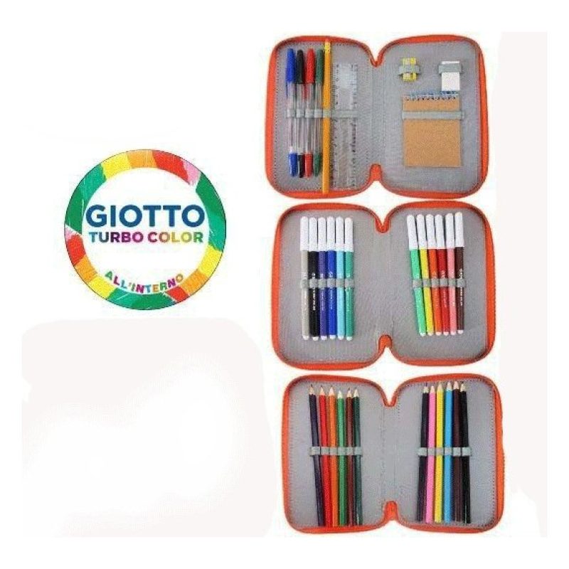 Giotto Astuccio per Scuola a 3 ZIP Cerniere Bambina bambino Portaco...