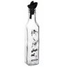 Hongu 12x BOTTIGLIA PER OLIO BOTTIGLIE IN VETRO TRASPARENTE CON TAP...