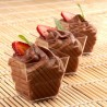 Hongu 48 pz COPPETTA QUADRO IN PLASTICA SET DA 60 CC DESSERT TRASPA...