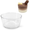 24  pz COPPETTA GELATO IN PLASTICA SET DA 80 CC DESSERT TRASPARENTI FINGER FOOD