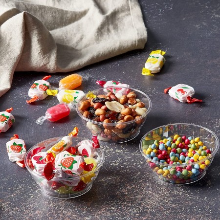 24  pz COPPETTA GELATO IN PLASTICA SET DA 80 CC DESSERT TRASPARENTI FINGER FOOD