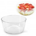 24 pz COPPETTA GELATO IN PLASTICA SET DA 220 CC DESSERT TRASPARENTI FINGER FOOD