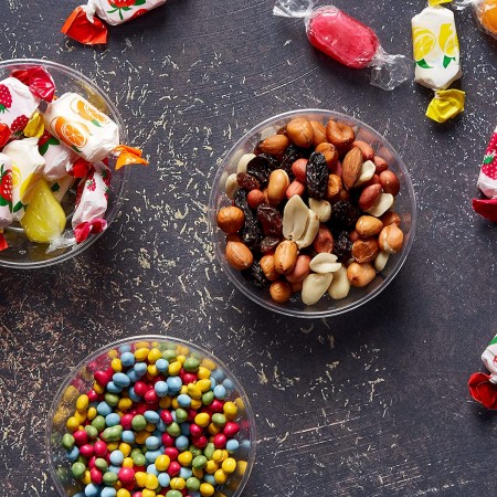 24 pz COPPETTA GELATO IN PLASTICA SET DA 220 CC DESSERT TRASPARENTI FINGER FOOD