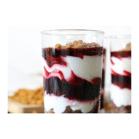 24 Bicchierini shot bicchieri PLASTICA 120CC DESSERT TRASPARENTI cicchetto birra