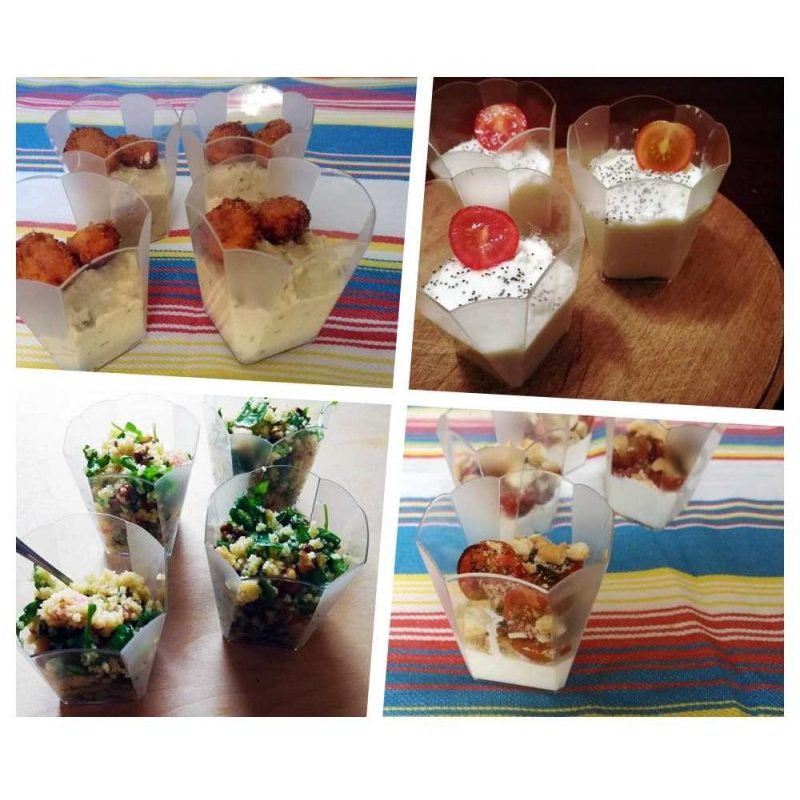 Hongu 48 pz COPPETTA Bicchierini IN PLASTICA DA 60 CC DESSERT TRASP...