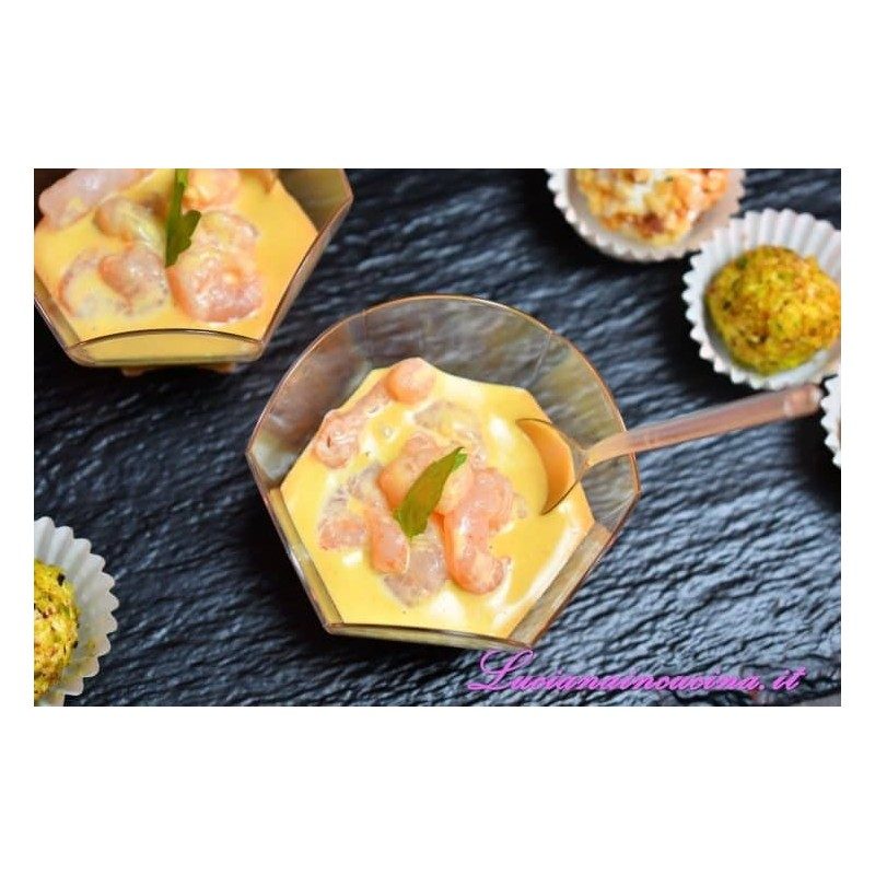 Hongu 24 pz COPPETTA Bicchierini IN PLASTICA DA 130 CC DESSERT TRAS...