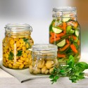 BORMIOLI FIDO VASO BARATTOLO IN VETRO 3 LITRI PER CONSERVE CHIUSURA ERMETICA
