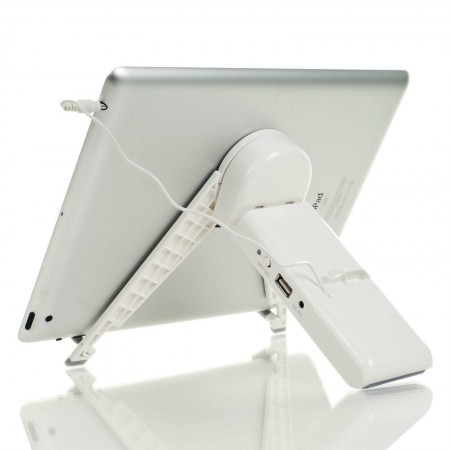 Supporto Stand da tavolo con altoparlante speaker incorporato per iPad 2 3 4 Mini Google Nexus Samsung Tab Tablet PC