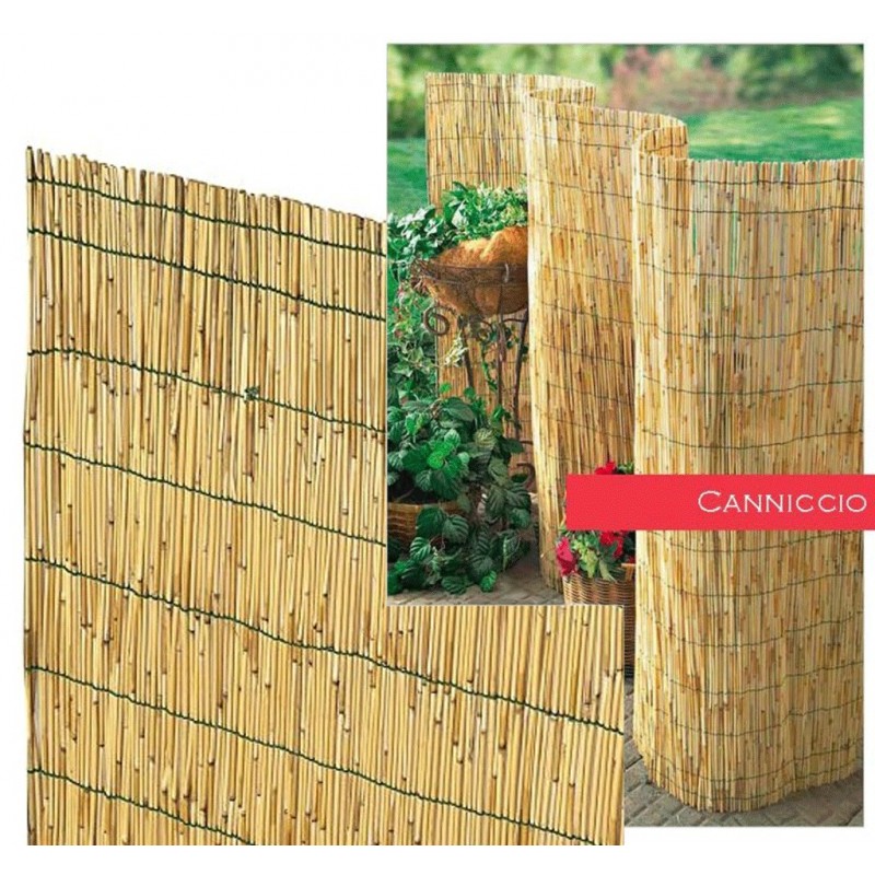 Hongu ARELLA IN BAMBOO METRI 1X3MT CANNICCIO ARELLE CANNE PER RECIN...