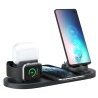 Hongu Base Di Ricarica Rapida 6 In 1 Wireless Per Samsung / Apple W...