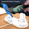 Hongu Base Di Ricarica Rapida 6 In 1 Wireless Per Samsung / Apple W...