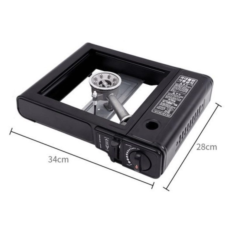 Hongu FORNELLO ACCIAIO INOX A GAS CAMPEGGIO CASA PORTATILE 2900W PI...