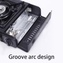 FORNELLO ACCIAIO INOX A GAS CAMPEGGIO CASA PORTATILE 2900W PIANO COTTURA CUCINA