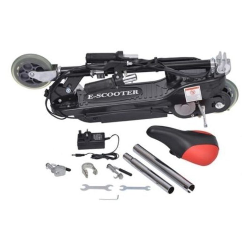 Monopattino con sellino E scooter elettrico bicicletta elettrica 120W full skate