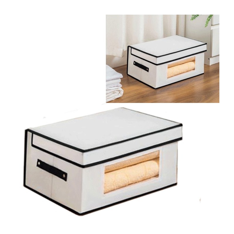 Box Scatola Salvaspazio Portatutto Contenitore Organizer 59x40x24cm per vestiti