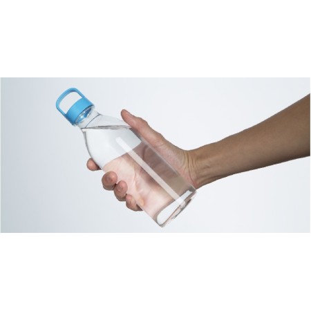 Set da 12 Bottiglia Succo plastica trasparente bottiglie 1L con tappo borraccia