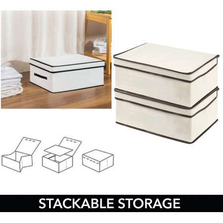 Scatola abiti salvaspazio armadio organizzatore contenitore vestiti 55x30x42cm