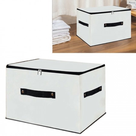 Scatola abiti salvaspazio armadio organizzatore contenitore vestiti 60x45x24cm