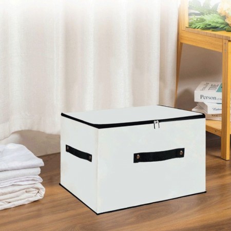 Scatola abiti salvaspazio armadio organizzatore contenitore vestiti 60x45x24cm