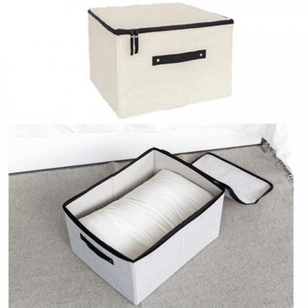 Scatola abiti salvaspazio armadio organizzatore contenitore vestiti 60x45x24cm