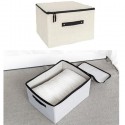 Scatola abiti salvaspazio armadio organizzatore contenitore vestiti 35x26x20cm