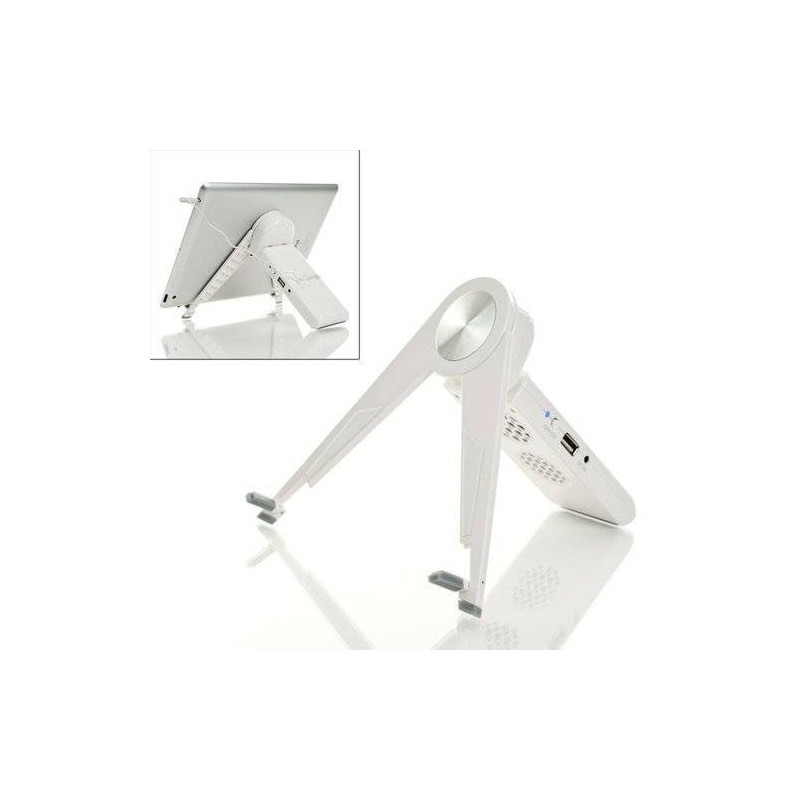 Supporto Stand da tavolo con altoparlante speaker incorporato per iPad 2 3 4 Mini Google Nexus Samsung Tab Tablet PC