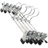 Hongu Set 12 Grucce con pinze regolabili Appendiabiti metallo accia...