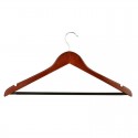 12 Grucce Appendiabiti Legno Gancio Antiscivolo Appendini Gruccia Pantaloni set