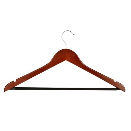 12 Grucce Appendiabiti Legno Gancio Antiscivolo Appendini Gruccia Pantaloni set