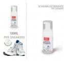 2x SCHIUMA DETERGENTE per SNEAKERS scarpe in pelle nylon gomma tessuti tecnici