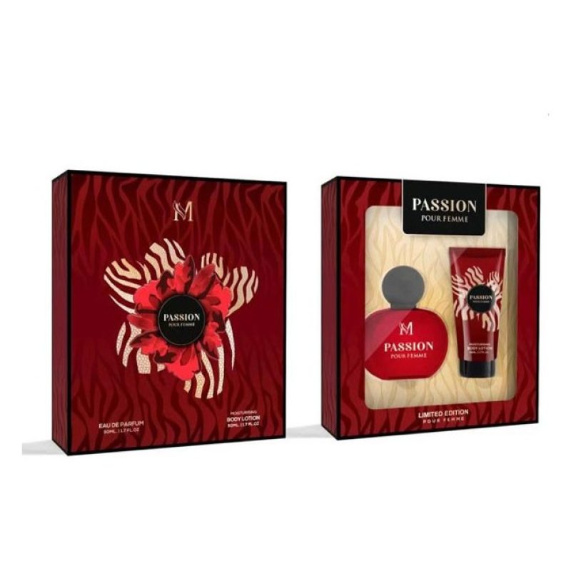 Hongu Set confezione regalo Passion PROFUMO SPRAY+ LOZIONE CORPO DO...