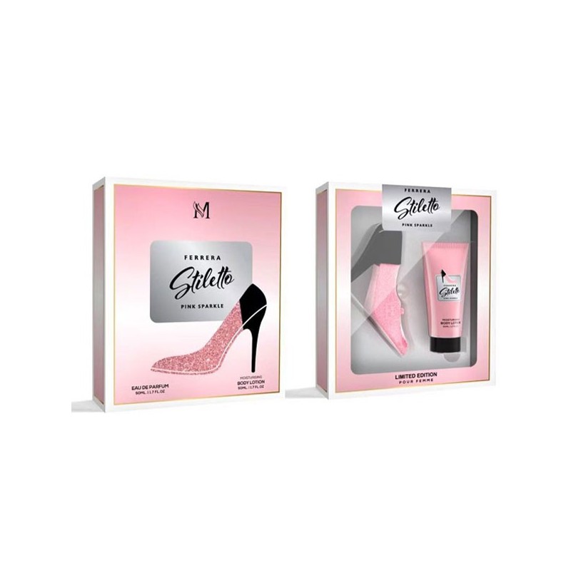 Set cofanetto regalo Ferrara Stiletto PROFUMO SPRAY+ LOZIONE CORPO DONNA PER LEI