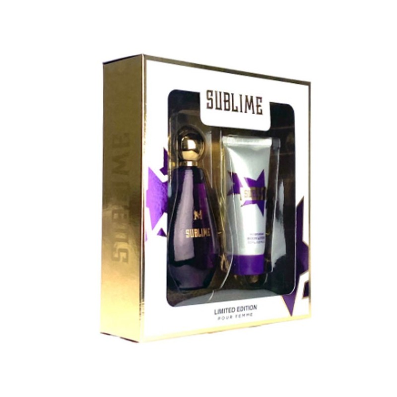Set cofanetto regalo Sublime PROFUMO SPRAY+ LOZIONE CORPO DONNA PER LEI 100ml