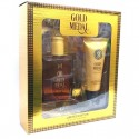 Set Regalo Uomo cofanetto Gold Medal PROFUMO SPRAY + DOPOBARBA PER LUI 100ml kit