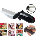 Forbici cucina tagliere coltello frutta verdura carne lama affetta taglia 2 in 1