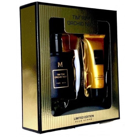 Set Regalo Uomo cofanetto Tim Tom orchid noir PROFUMO SPRAY DOPOBARBA PER LUI