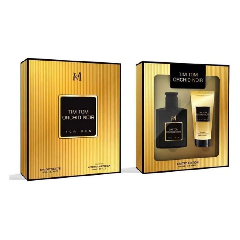 Set Regalo Uomo cofanetto Tim Tom orchid noir PROFUMO SPRAY DOPOBAR...