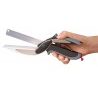 Forbici cucina tagliere coltello frutta verdura carne lama affetta taglia 2 in 1