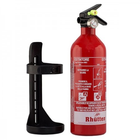 Estintore a polvere da 1k con manometro omologato rina per nautica auto e camper