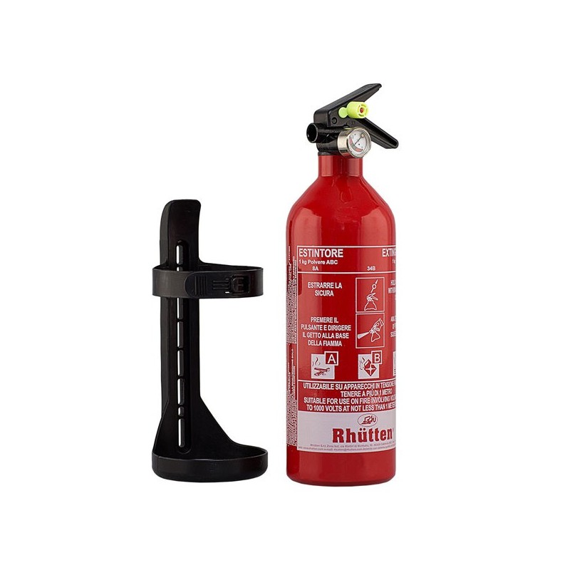 Estintore a polvere da 1k con manometro omologato rina per nautica auto e camper