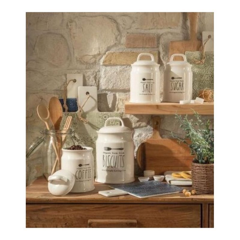 Hongu 1x BARATTOLO CERAMICA 17cm ZUCCHERO CAFFè SALE contenitore al...